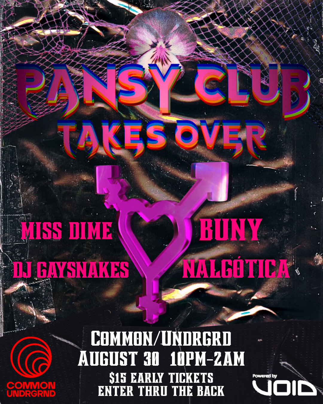 AUGUST 30 - PANSY CLUB TAKES OVER FOR PRIDE