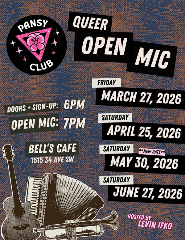 Spring Queer Open Mic Schedule!